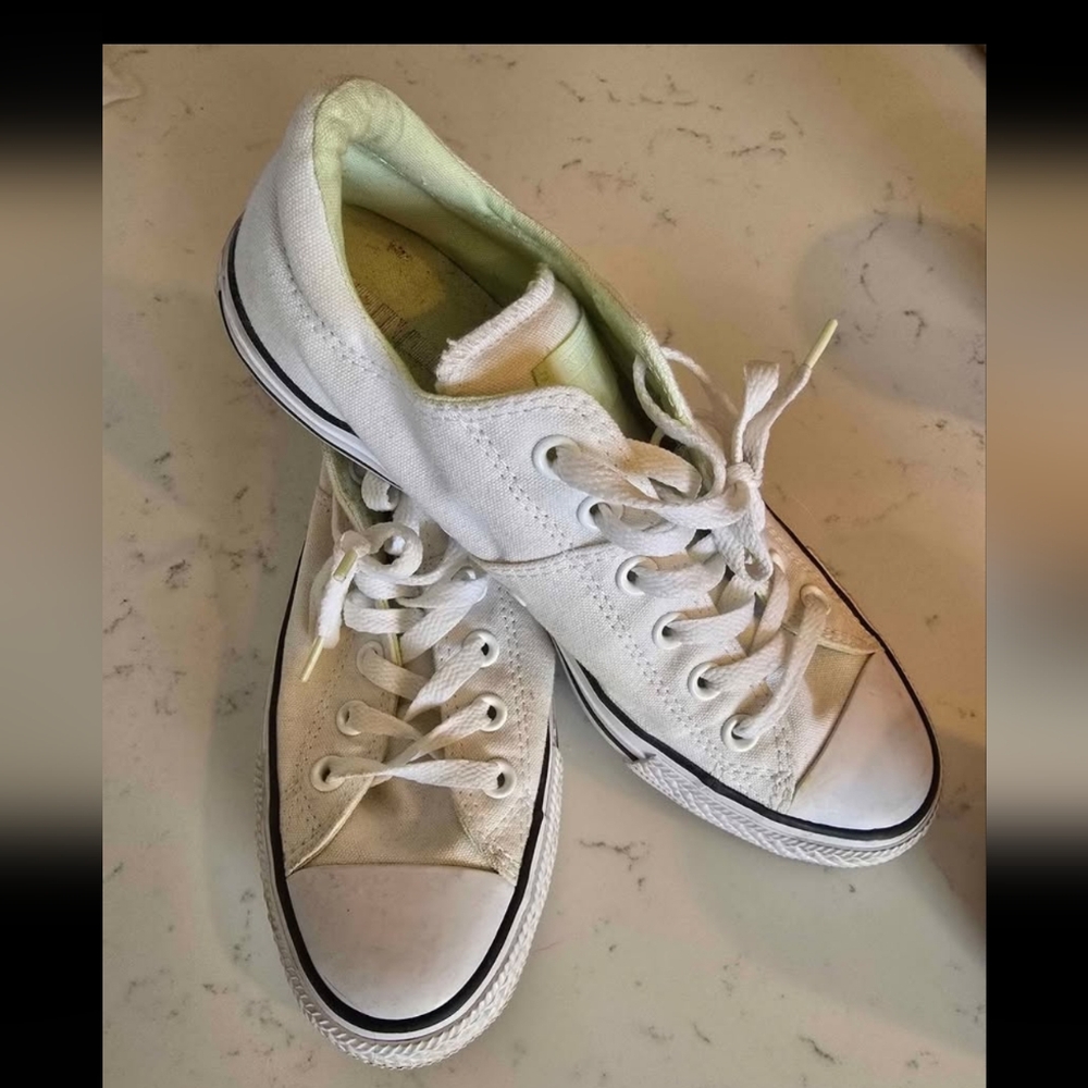 White Canvas Converse